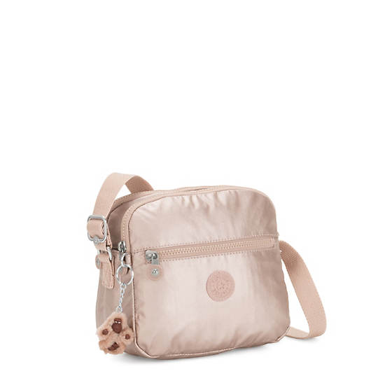 Sacs Crossbody Kipling Keefe Metallic Doré | FR 2031XY